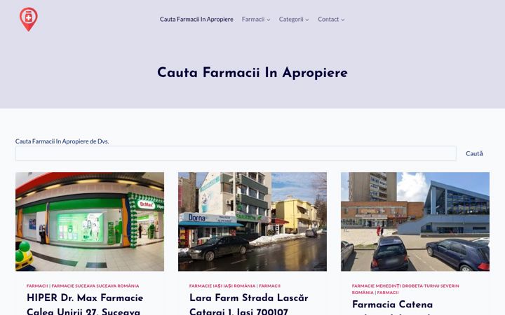 Screenshot of farmacie123.ro