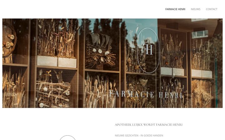 Screenshot of farmaciehenri.be