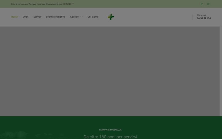 Kuvakaappaus sivustosta farmaciemannella.it