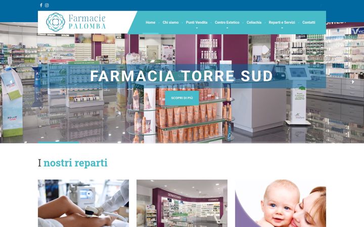 Screenshot of farmaciepalomba.it