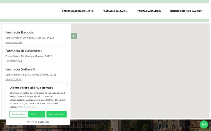 Screenshot of farmacieriunitecastelletto.it