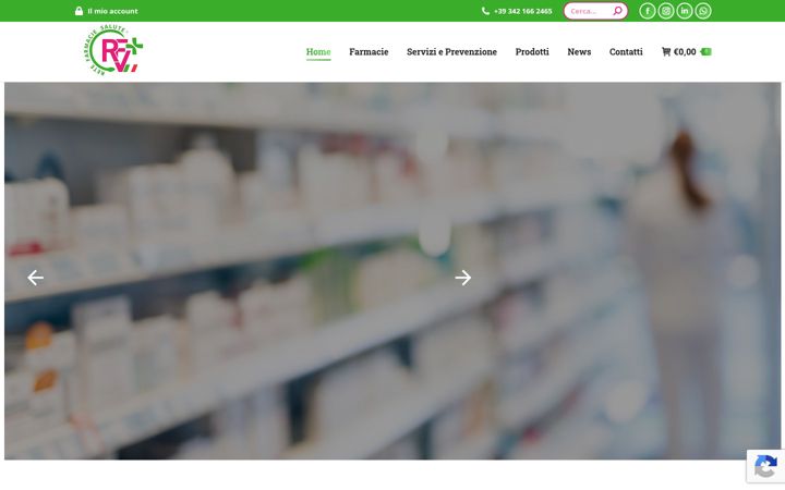 Kuvakaappaus sivustosta farmacievalcomino.it