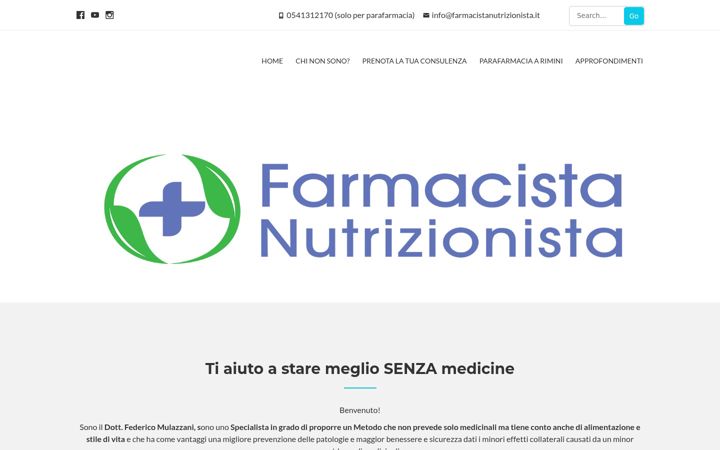 Kuvakaappaus sivustosta farmacistanutrizionista.it
