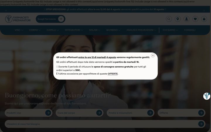 Screenshot of farmacistipreparatori.it