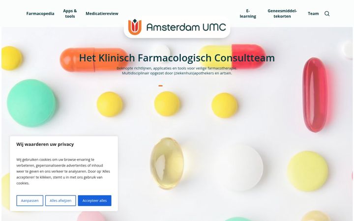 Screenshot of farmacopedia.nl