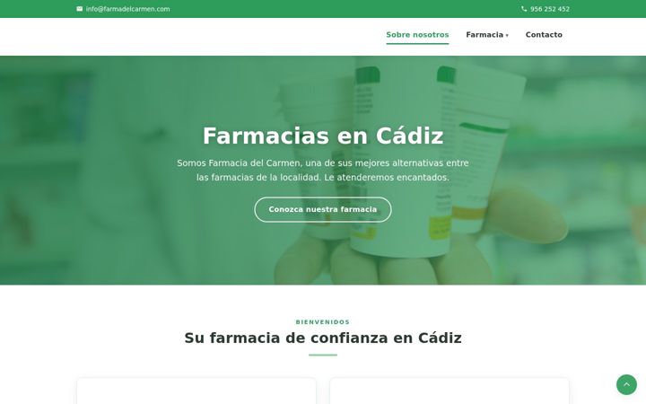 Screenshot of farmadelcarmen.com