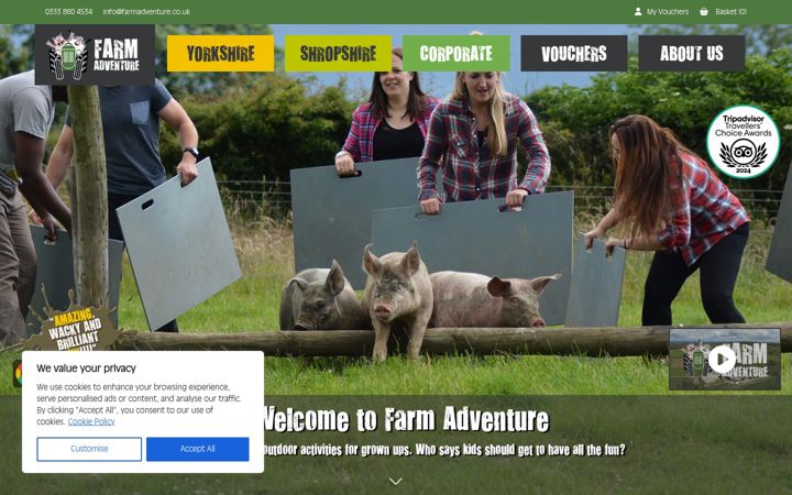 Captura de ecrã de farmadventure.co.uk