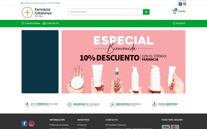 Screenshot of farmaespona.com