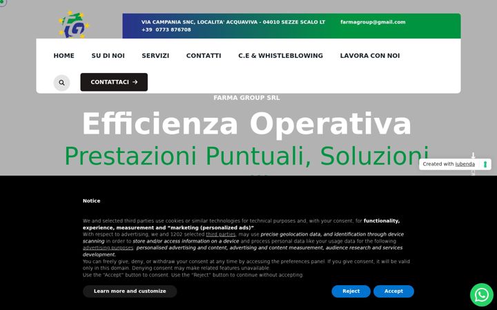 Zrzut ekranu farmagroupsrl.it
