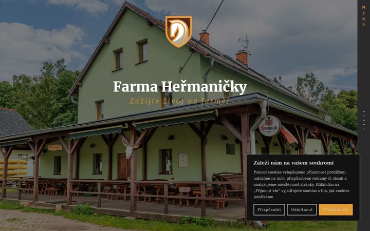 Screenshot of farmahermanicky.cz