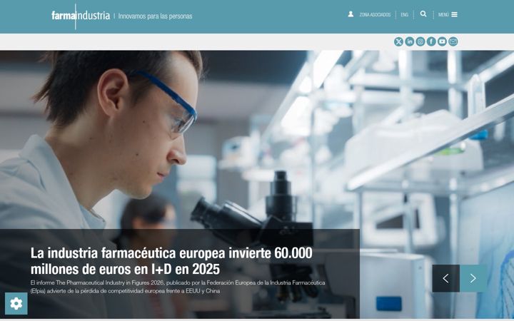 Zrzut ekranu farmaindustria.es