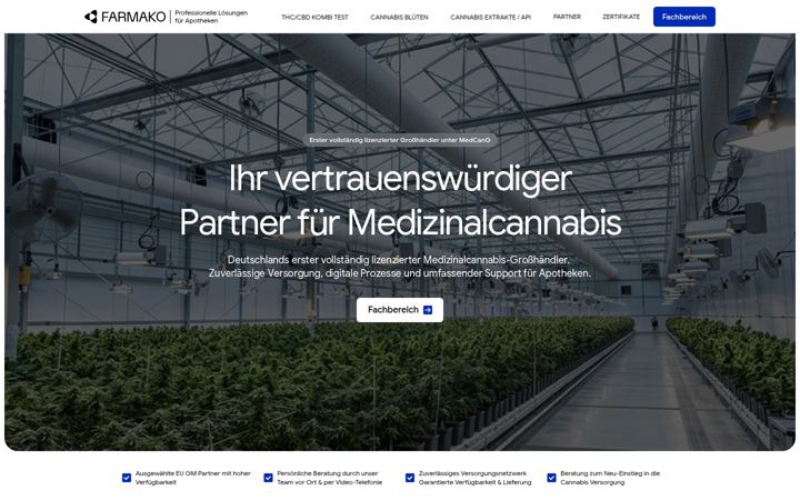 Screenshot of farmako.de