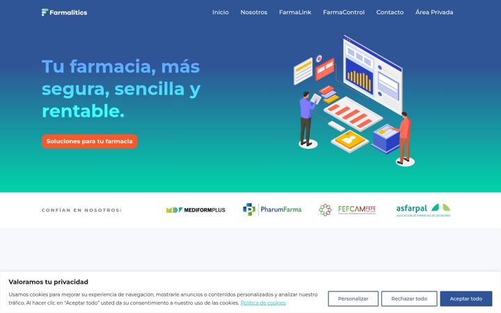 Screenshot of farmalitics.com