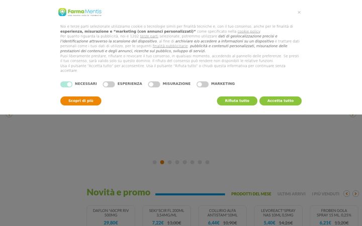 Screenshot of farmamentis.it
