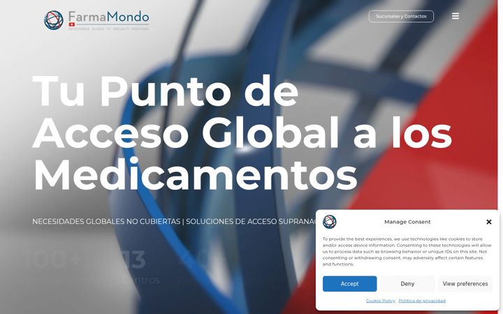 Screenshot of farmamondo.com.ar