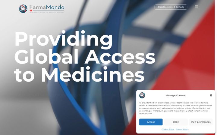 Screenshot of farmamondo.dk