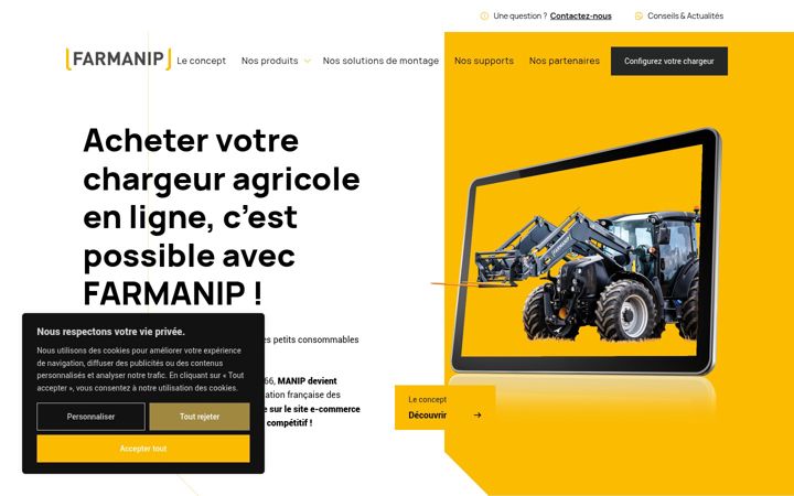 Screenshot of farmanip.com