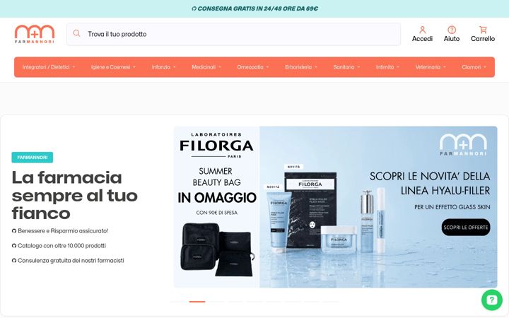 Screenshot of farmannori.it
