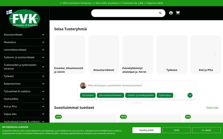 Screenshot του farmarinverkkokauppa.fi