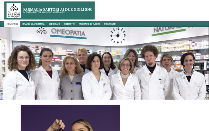 Screenshot of farmasartori.it