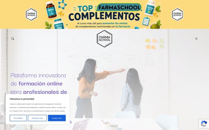 Screenshot of farmaschool.com