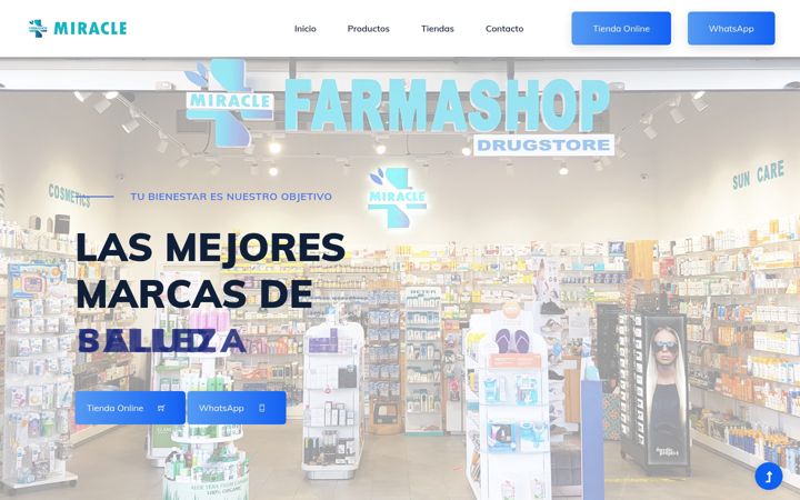 Screenshot of farmashopmiracle.com
