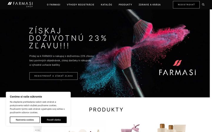 Screenshot of farmasishop.sk