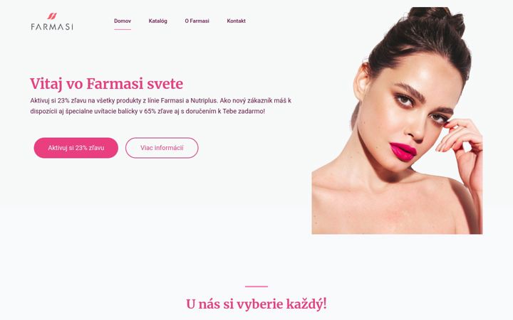Snimka zaslona za farmasivip.sk