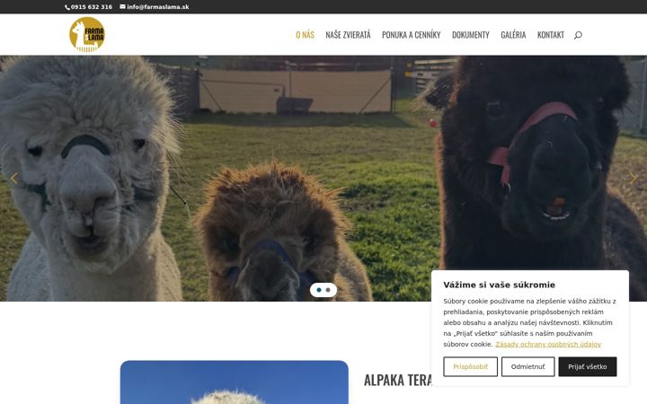 Snimka zaslona za farmaslama.sk