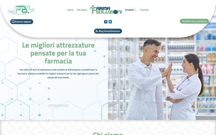 Ekraanipilt saidist farmasoluzioni.it