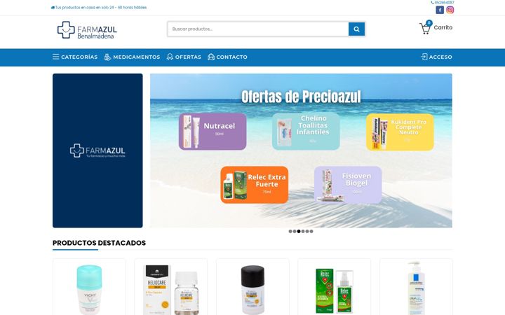 Screenshot of farmazulbenalmadena.com