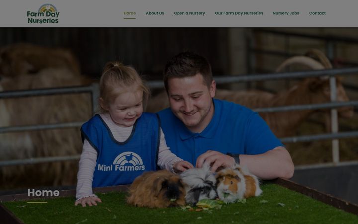 Screenshot of farmdaynurseries.co.uk