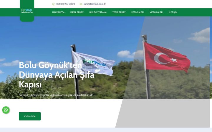 Captură de ecran a farmedi.com.tr