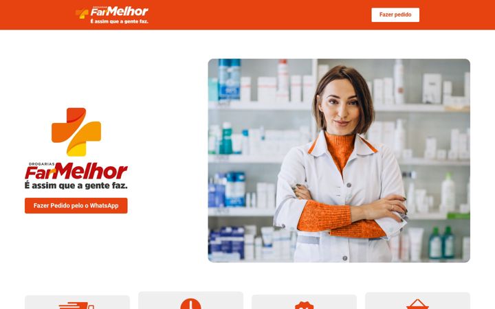 Screenshot of farmelhoritanhaem.com.br