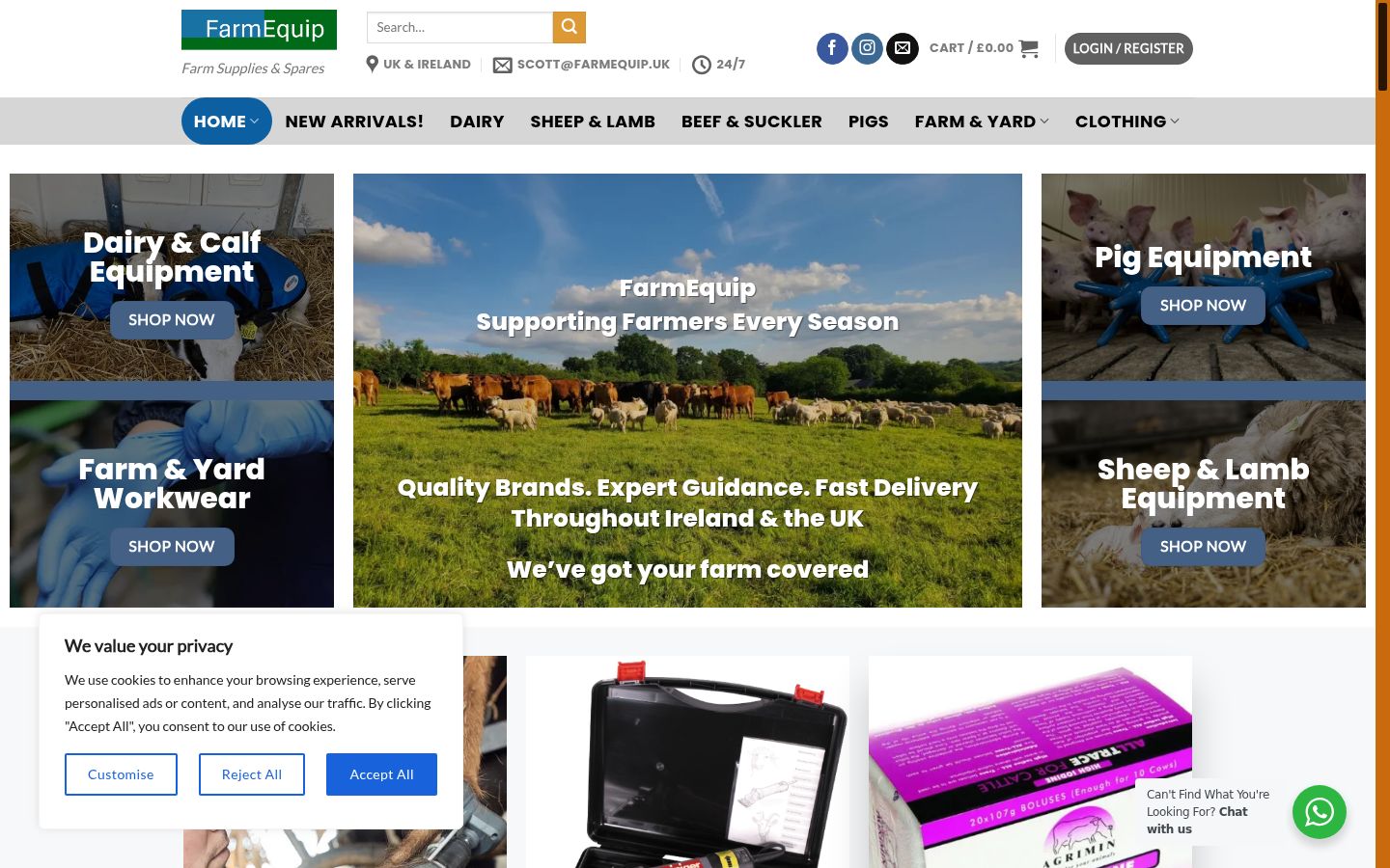 Screenshot des Einwilligungsbanners vor jeglicher Interaktion
