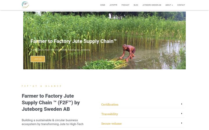 Screenshot of farmer2factory.com