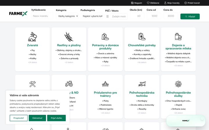 Screenshot of farmex.sk