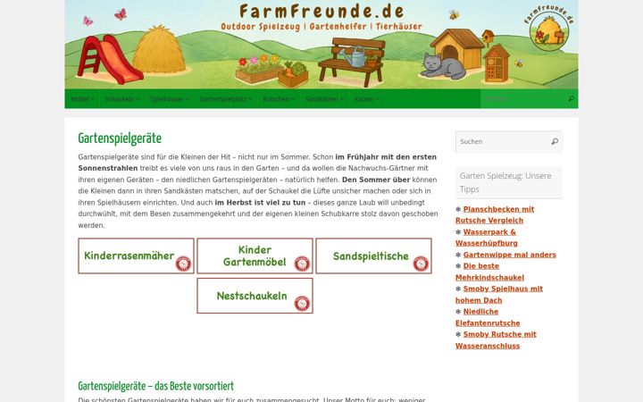 Screenshot of farmfreunde.de