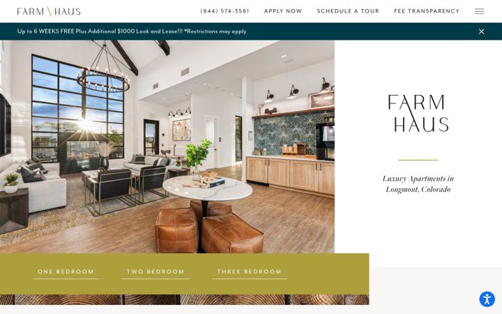 Screenshot of farmhausapartments.com
