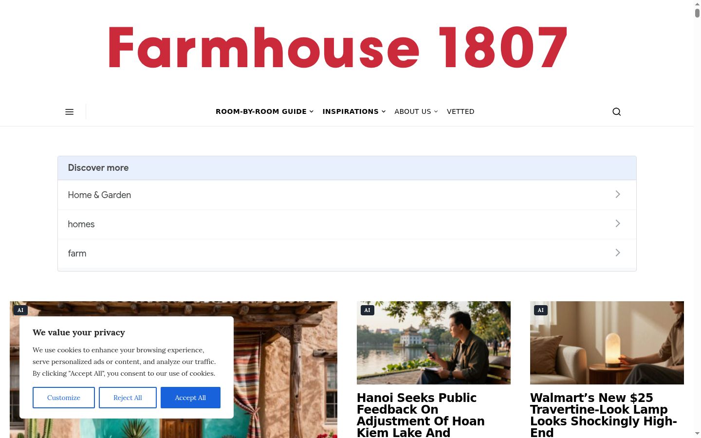 Screenshot tal-banner tal-kunsens muri qabel kwalunkwe interazzjoni