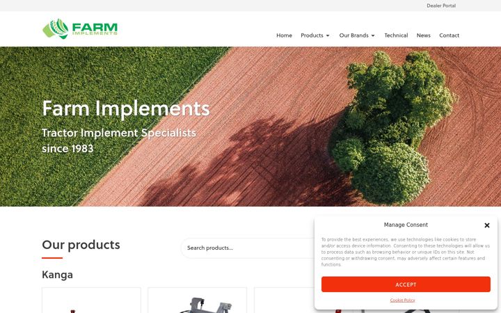Screenshot ta' farmimplements.com.au
