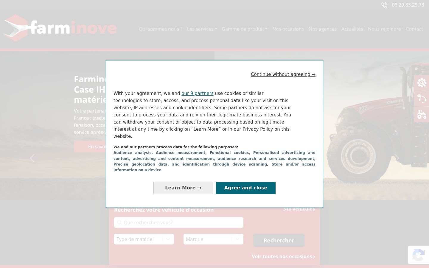 Screenshot tal-banner tal-kunsens muri qabel kwalunkwe interazzjoni