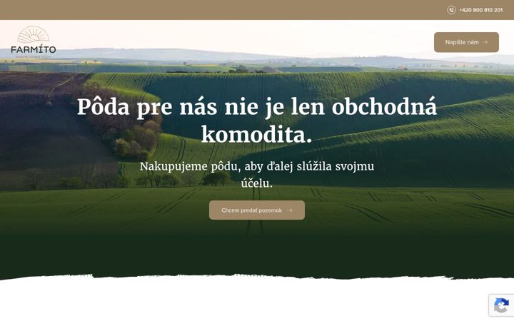 Snimka zaslona za farmito.sk