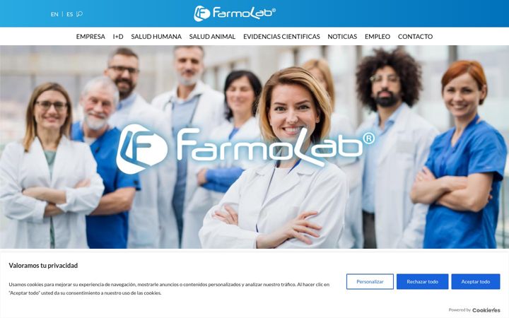 Skærmbillede af farmolab.es