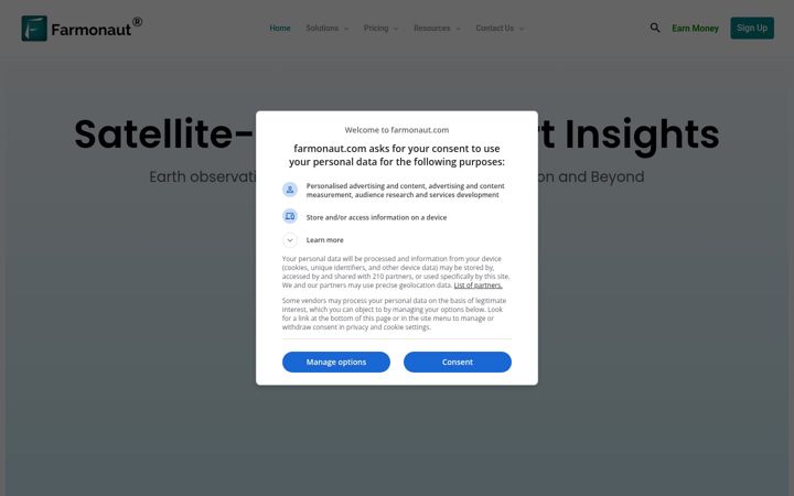 Screenshot of farmonaut.com
