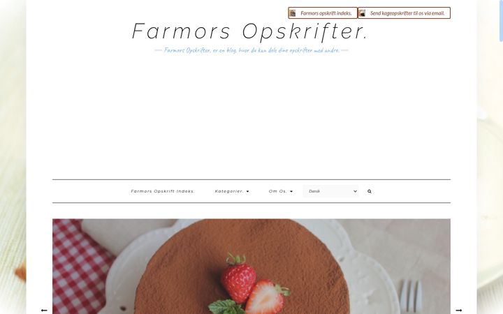 Screenshot of farmorsopskrifter.dk