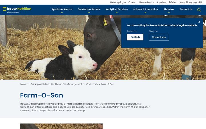 Screenshot of farmosan.co.uk