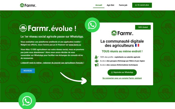 Ekrano kopija farmr.co