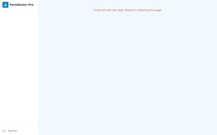 Screenshot of farmroster-pro.com