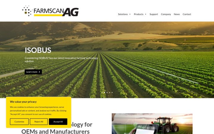 Zrzut ekranu farmscanag.co.uk